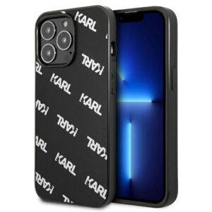 Karl Lagerfeld Allover dėklas, skirtas iPhone 13 Pro / iPhone 13 - juodas