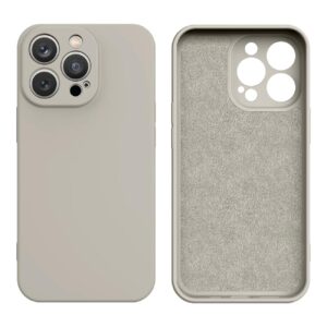 Silikoninis dėklas iPhone 14 Plus – smėlio