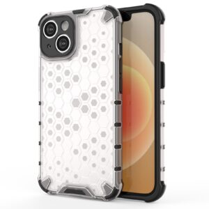 Skaidrus šarvuotas dėklas iPhone 14 Plus „Honeycomb“