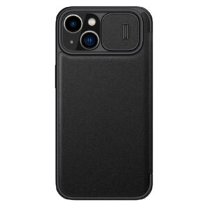 Nillkin Qin Leather Pro dėklas iPhone 14 Plus – juodas