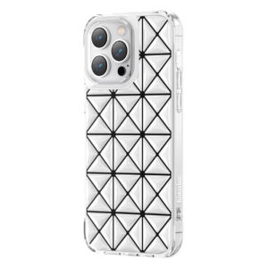 Kingxbar Miya Series blizgus dėklas iPhone 14 Pro Max – baltas