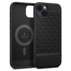 Caseology Parallax MagSafe dėklas iPhone 14 Plus – matinis juodas