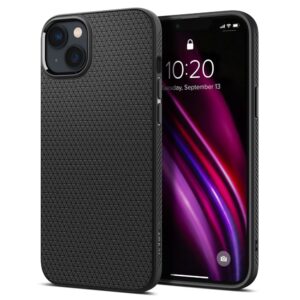 Spigen Liquid Air dėklas iPhone 14 Plus – juodas (matinis)