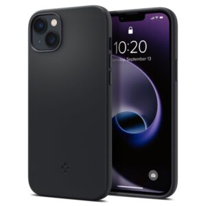 Spigen Silicone Fit MagSafe dėklas iPhone 14 Plus – juodas