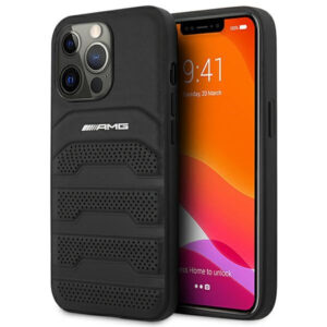 Mercedes-AMG Debossed Lines dėklas iPhone 14 Pro – juodas