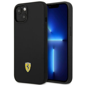 Ferrari silikoninis dėklas iPhone 14 – juodas