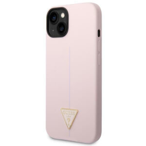 Guess silikoninis dėklas iPhone 14 Plus – violetinis