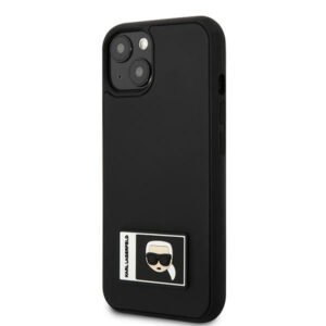Karl Lagerfeld Ikonik Patch dėklas iPhone 13 mini – juodas