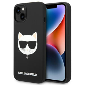 Karl Lagerfeld MagSafe dėklas iPhone 14 Plus – juodas