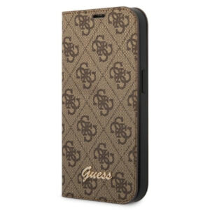 Guess BookCase dėklas iPhone 14 Pro Max – rudas
