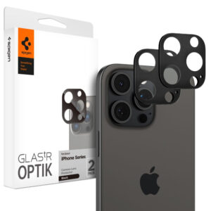 Spigen Optik.TR kameros apsauga iPhone 14–16 Pro/Max – juoda, 2 vnt.