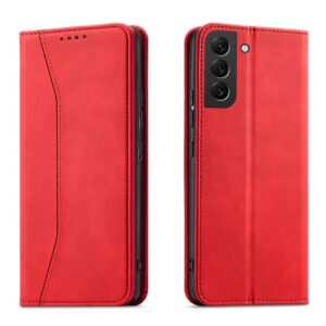 Magnet Fancy dėklas Samsung Galaxy S23+ – raudonas
