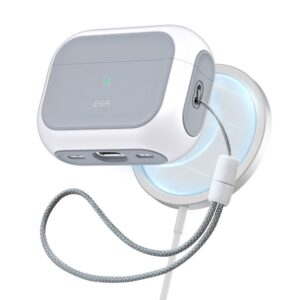 ESR Orbit HaloLock MagSafe dėklas AirPods Pro 1/2 – baltas -- AirPods Pro 1