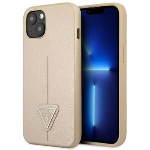 Guess hardcase dėklas iPhone 14 Plus – smėlinis