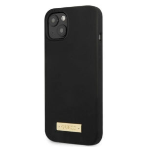 Guess MagSafe silikoninis dėklas iPhone 13 mini – juodas