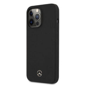 Mercedes MagSafe silikoninis dėklas iPhone 13/13 Pro – juodas