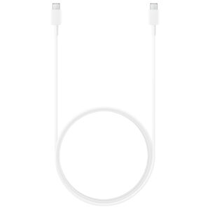 Samsung Laidas USB-C - USB-C 3A 480Mbps 1.8m baltas (EP-DX310JWEGEU)