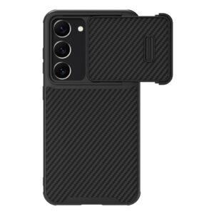 Nillkin dėklas Samsung Galaxy S23 su kameros dangteliu – juodas