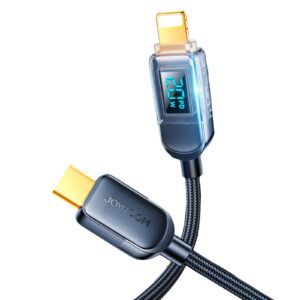 Joyroom A4 Laidas USB-C / Lightning 20W 1.2m su ekranu - juodas -- Cell phone cables