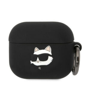 Karl Lagerfeld silikoninis dėklas AirPods 3 – juodas
