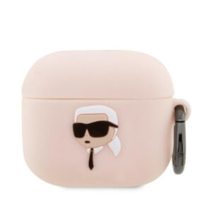 Karl Lagerfeld silikoninis dėklas AirPods 3 – rožinis