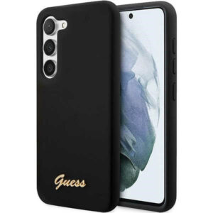 Guess silikoninis dėklas Galaxy S23 – juodas