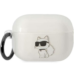 Karl Lagerfeld dėklas AirPods Pro 2 – skaidrus Choupette