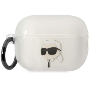 Karl Lagerfeld skaidrus dėklas AirPods Pro 2