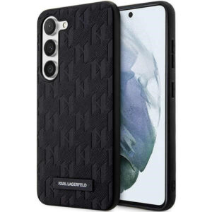 Karl Lagerfeld Saffiano dėklas Samsung Galaxy S23 – juodas