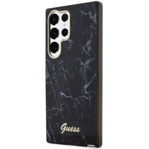 Guess marmuro dėklas Samsung Galaxy S23 Ultra – juodas