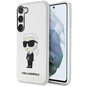 Karl Lagerfeld skaidrus dėklas Galaxy S23+ – Ikonik Karl