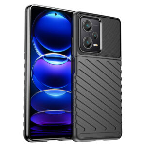 Šarvuotas TPU dėklas Xiaomi Redmi Note 12 Pro+ – juodas -- Xiaomi Redmi Note 12 Pro+