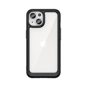 Sustiprintas dėklas iPhone 15 Plus Outer Space – juodas