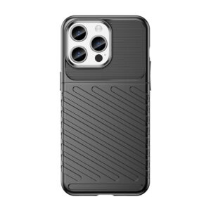 Šarvuotas TPU dėklas iPhone 15 Pro Max – juodas