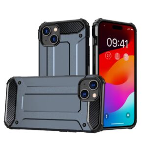 KAMA Hybrid Armor dėklas iPhone 15 – mėlynas