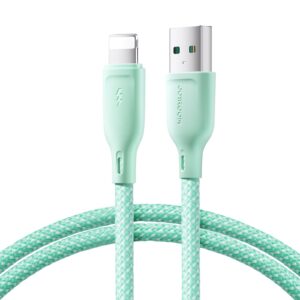 Joyroom laidas Multi-Color Series S-A34 USB-A / Lightning 3A 1m žalias