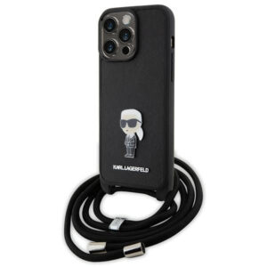 Karl Lagerfeld dėklas iPhone 15 Pro Max – juodas