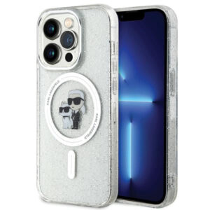Karl Lagerfeld MagSafe dėklas iPhone 15 Pro – skaidrus