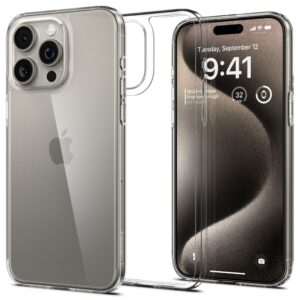 Spigen Airskin Hybrid dėklas iPhone 15 Pro Max – skaidrus