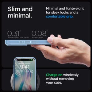Spigen Ultra Hybrid dėklas iPhone 15 Pro Max – šviesiai mėlynas