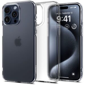 Spigen Ultra Hybrid dėklas iPhone 15 Pro – skaidrus matinis