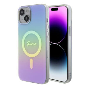 Guess MagSafe dėklas iPhone 15 6.1 – violetinis