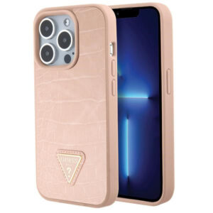 Guess TPU dėklas iPhone 15 Pro Max – rožinis