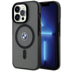 BMW MagSafe dėklas iPhone 15 Pro – juodas