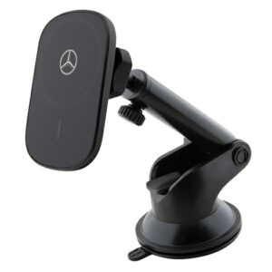 Mercedes MEWCCGSLK 15W indukcinis laikiklis ventiliacijos grotelėms / stiklui, juodas/juodas Silver Stars MagSafe