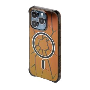 Kingxbar Crack dėklas iPhone 15 Pro – juodas