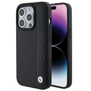 BMW odinis dėklas iPhone 15 Pro Max – juodas
