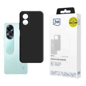 3mk matinis dėklas, skirtas Oppo A58 4G – juodas -- Oppo A58 4G
