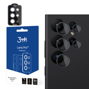 3mk Lens Protection Pro fotoaparato dangtelis, skirtas Samsung Galaxy S24 Ultra – juodas