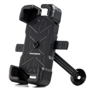 Rockbros 25210030007 motociklo telefono laikiklis, juodas